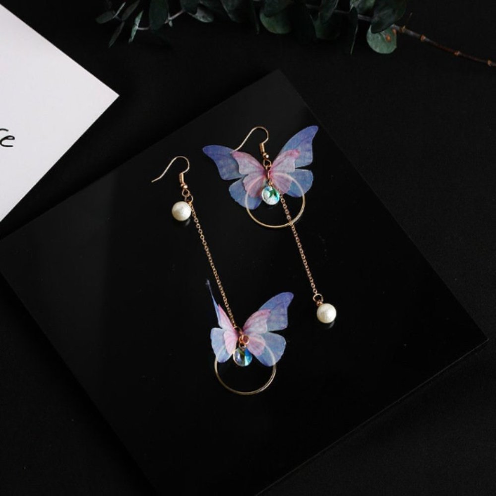 Chiffon Butterfly Earrings
